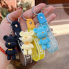 Creative  soft rubber wool bear keychain