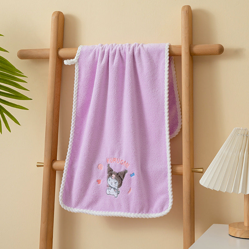 Sanrio Kuromi Kawaii Bath Towel