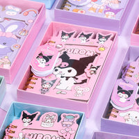 Sanrio Cute Cartoon Girl Heart Coil Notebook – High-Value Portable Pendant Small Notebook for Students – Creative & Stylish Mini Notebook with Pendant(Pack of 4)