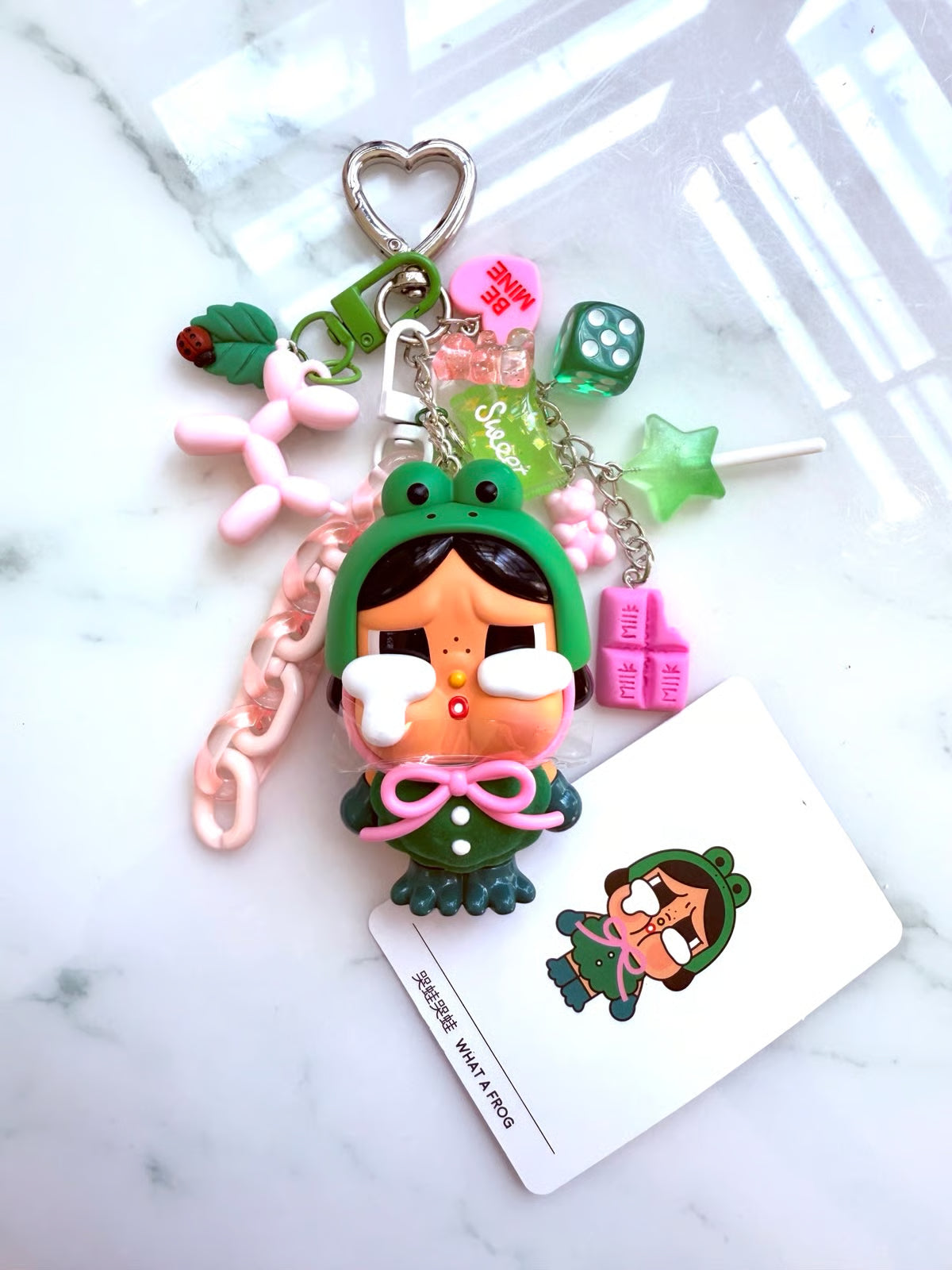 Cry Baby Kawaii Charm – Cute Crying Doll Keychain & Bag Charm (Random Design without Box)