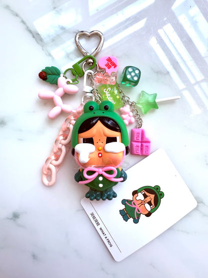 Cry Baby Kawaii Charm – Cute Crying Doll Keychain & Bag Charm (Random Design without Box)