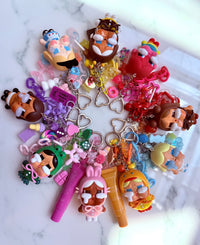 Cry Baby Kawaii Charm – Cute Crying Doll Keychain & Bag Charm (Random Design)