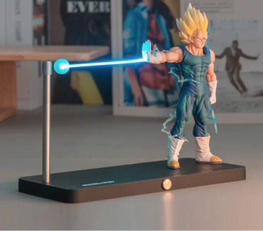 Dragon Ball Z Majin Vegeta LED Magnetic Night Light Action Figure – Anime Collectible Desk Lamp | Super Saiyan Vegeta PVC Statue for Home, Office & Gaming Room Decor