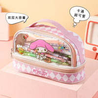 My Melody Cute Essentials Kawaii Gift Hamper – Sanrio Gift Box with Tote Bag, Lunch Box, Pencil Case, Night Lamp & Water Bottle