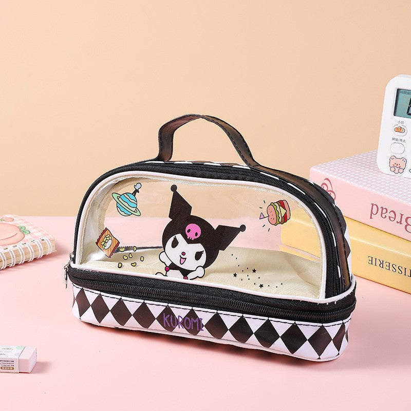 Sanrio Kuromi large capacity pencil & Makeup case 