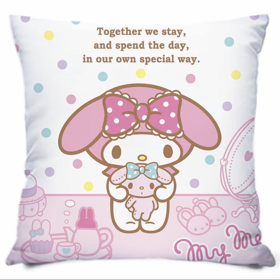 Kuromi Style Detachable Pillow – Cute Car, Sofa, & Bed Head Cushion | Perfect Student Gift & Internet Celebrity-Inspired