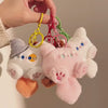 Kawaii Plush Cat Keychain – Cute Fluffy Kitty Bag Charm for Girls & Cat Lovers