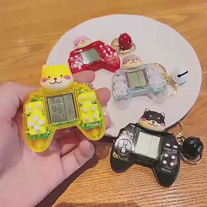 Kawaii Game Console Keychain with Mini LCD Screen – Cute Retro Handheld Gaming Keyring Toy (Random Colors)