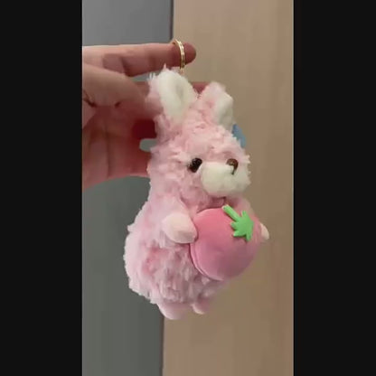 Kawaii Plush Bunny Keychain | Soft Cute Rabbit Bag Charm
