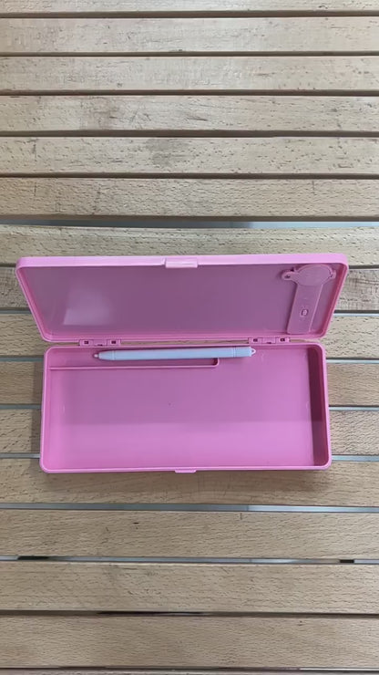LCD Writing Tablet Pencil Box – Reusable Digital Drawing Pad Stationery Case for Kids | Erasable Drawing Board with Stylus | Smart Study & Art Organizer