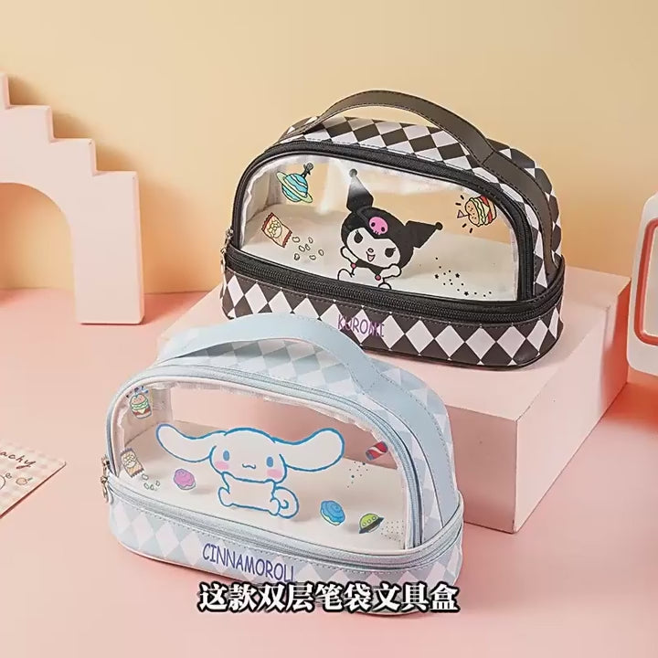Sanrio Kuromi large capacity pencil & Makeup case 