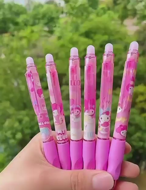 Cartoon Erasable Gel Pen Set