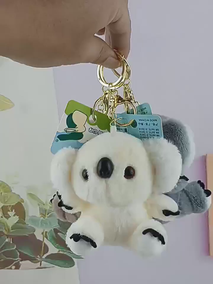 Adorable Koala Bear Plush Keychain