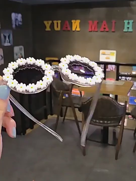 Flower design round Space Kids Sunglasses