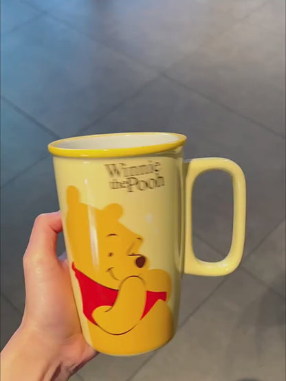 Disney Character Ceramic Mug With Gift Box – 500ML | Winnie the Pooh & Minnie Mouse Cute Coffee Mug