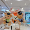 Kawaii Uniform Teddy Bear Keychain – Police & Firefighter Edition (One Piece)