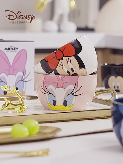 Disney Mickey  / Minnie Ceramic Bowl | Cute Kawaii Breakfast, Soup & Dessert Bowl