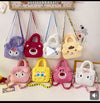 Kawaii Plush Cartoon Character Handbag for Girls – Cute Furry Crossbody Bag | Sanrio & Cartoon Style Shoulder Bag