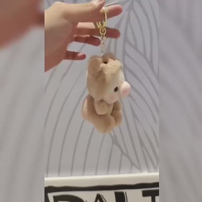 Kawaii Pig Plush Keychain – Cute Animal Soft Toy Keyring (Single Piece)