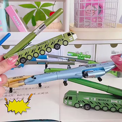 Missile Truck Pen | Army Camouflage Rocket Launcher Pen | Creative Military Design Ball Pen for Kids & Gift