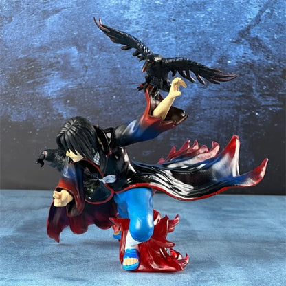 Itachi Uchiha Akatsuki Action Figure with Crows – 17cm Naruto Shippuden Anime PVC Collectible Statue | Premium Display Model for Anime Fans & Gifts