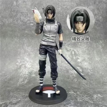 Itachi Uchiha Anime Action Figure – 24cm PVC Collectible Statue | Naruto Shippuden Uchiha Itachi Figure for Anime Fans, Home Decor & Gifts