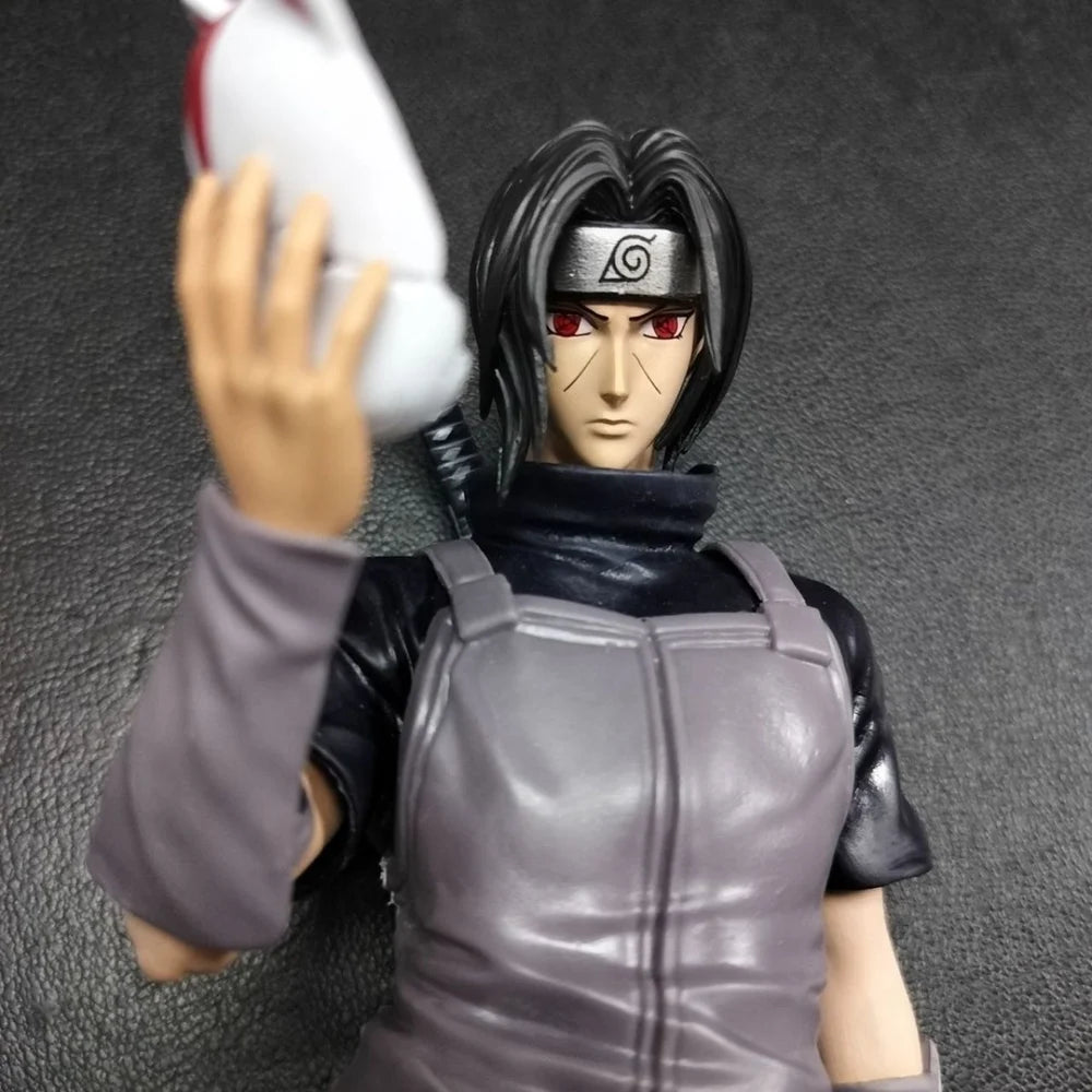 Itachi Uchiha Anime Action Figure – 24cm PVC Collectible Statue | Naruto Shippuden Uchiha Itachi Figure for Anime Fans, Home Decor & Gifts