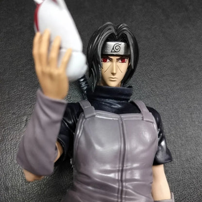 Itachi Uchiha Anime Action Figure – 24cm PVC Collectible Statue | Naruto Shippuden Uchiha Itachi Figure for Anime Fans, Home Decor & Gifts