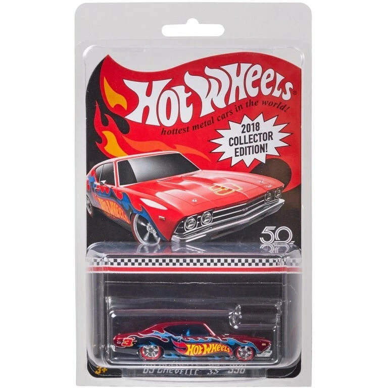 Hot Wheels 2018 Collector Edition ’69 Chevelle SS 396 Diecast Car – 1:64 Scale Metal Model | Classic Muscle Car Collectible