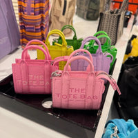 Mini Tote Bag Keychain – Cute Designer Style Coin Purse Keyring | Kawaii Mini Handbag Charm for Girls & Women