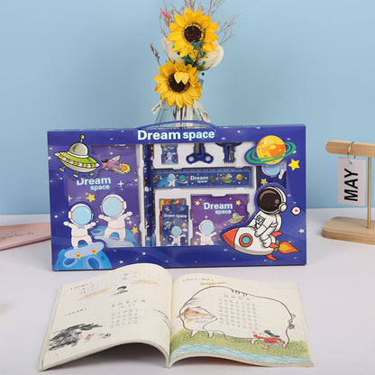 Cute Cartoon Stationery Gift Set for Kids – Unicorn, Space, Dinosaur &amp; Bunny Theme