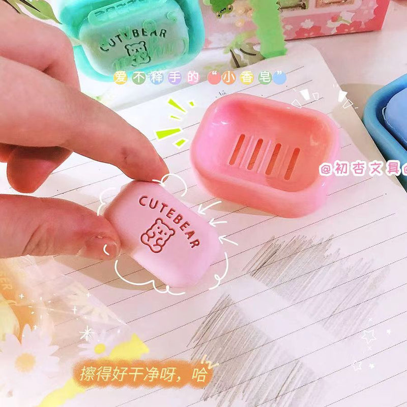 New Soap Design Eraser (set of 3)