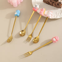 Stainless steel cartoon design cutlery, creative gift box set