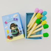 Colorful Matchstick Eraser (Pack of 2)