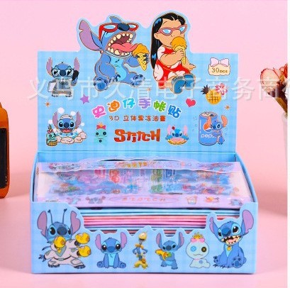 Disney Stitch 3D Puffy Sticker Pack (Set of 6 Sheets) – Cute Kawaii Waterproof Cartoon Stickers for Kids, Scrapbooking, Journals, Laptops & DIY Crafts