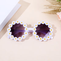 Flower design round Space Kids Sunglasses