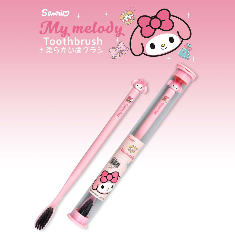 Sanrio Kuromi Kawaii soft bristle toothbrush in box