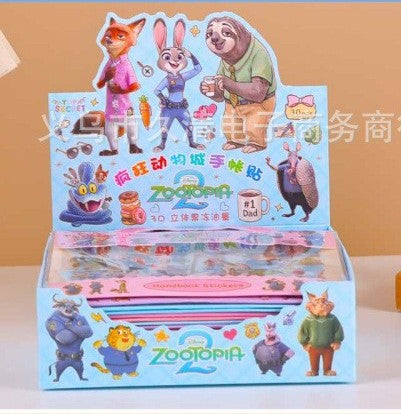 Zootopia 3D Puffy Sticker Pack (Pack of 6 Sheets) | Cartoon Character Bubble Stickers for Kids | Waterproof DIY Scrapbook, Journal, Laptop & School Supplies Decoration